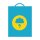 Foldable Shopping bag Cloud; blue & gold
