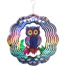 Metall Hängewindspiel 3D Flashy Owl