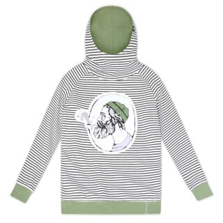 Unisex Hood Sweat Seebär, grün