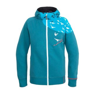 Unisex Zip Hood Sweat Wind, petrol