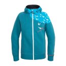 Unisex Zip Hood Sweat Wind, petrol