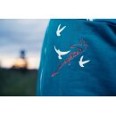 Unisex Zip Hood Sweat Wind, petrol