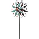 Metal Wind Spinner: Vortex Flow Duett (117 x 34 cm)